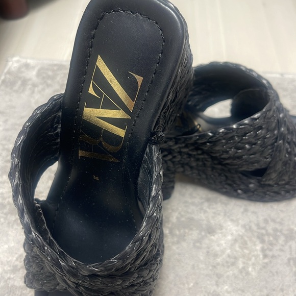 Zara platform woven wedge - Picture 2 of 2
